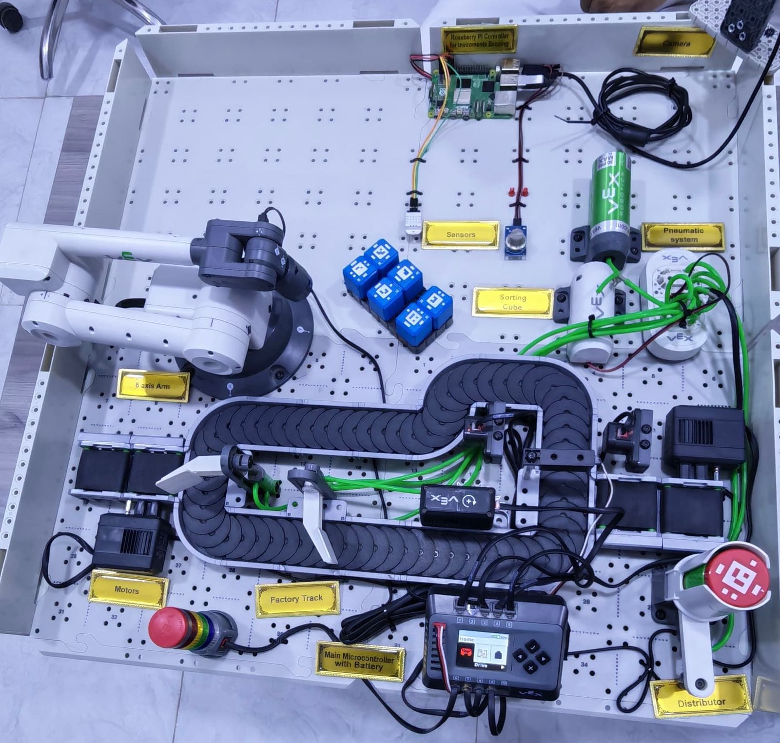 صورة مشروع An Intelligent IoT-Based Industrial Robotic Workcell with Edge Computing for Real-Time Material Handling, Remote Supervision, and Environmental Safety Monitoring