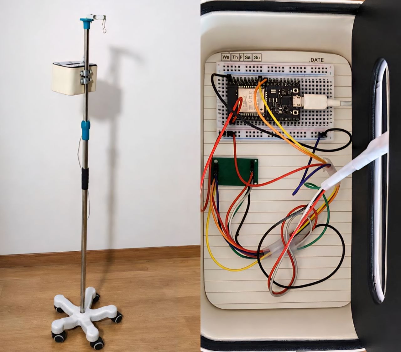 صورة مشروع نظام المراقبة الذكي للمحاليل الوريدية   Intelligent Intravenous Infusion Monitoring System