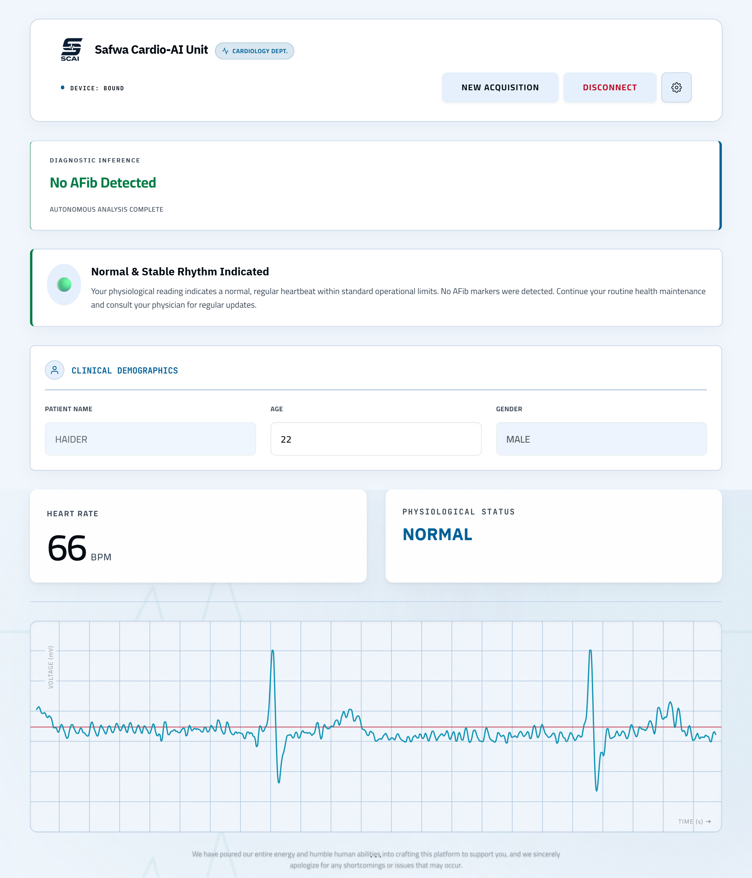 صورة مشروع Safwa Cardio Ai-Unit