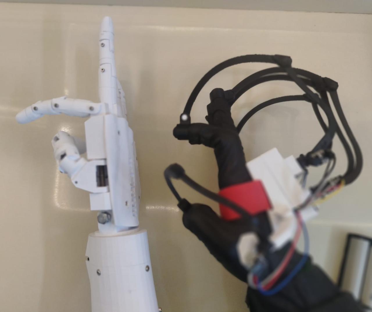 صورة مشروع Robotic Hand Control via Somatosensory Glove