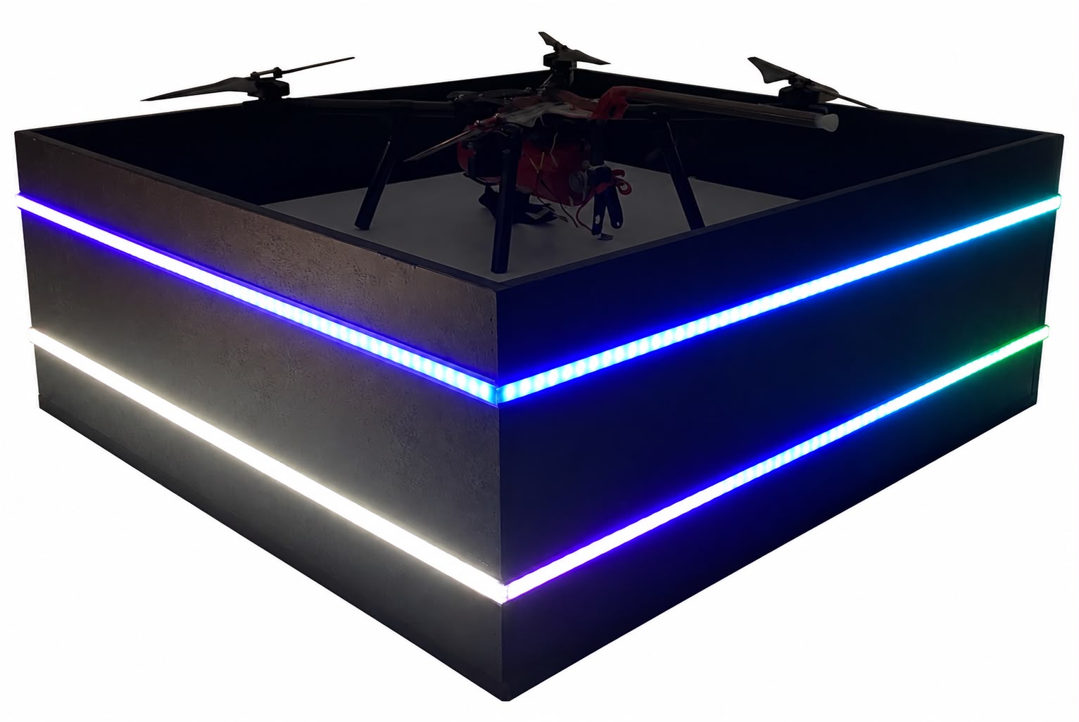 صورة المشروع: AI-Based Autonomous Fire Detection and Drone Suppression with Smart Docking for Large Facilities
